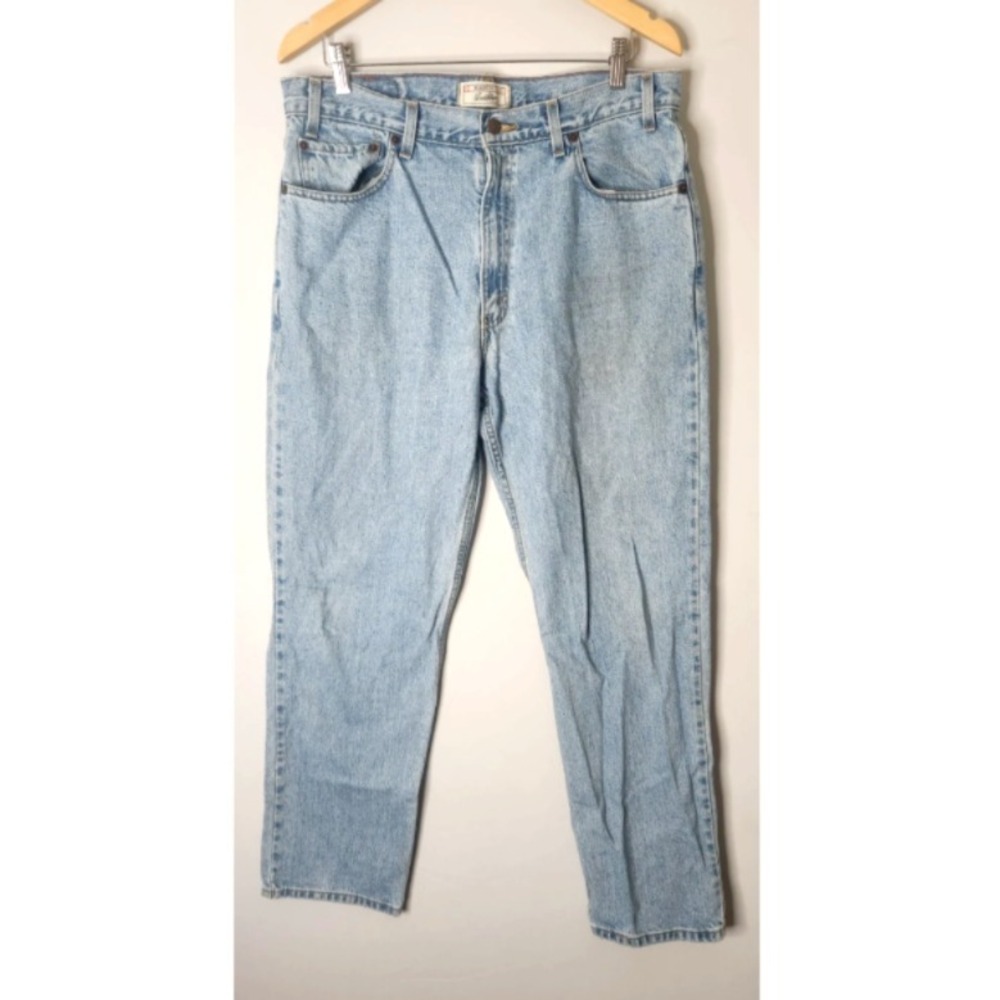 Levi's Strauss Signature Relaxed Fit Jeans Men's Size 36x32 Light Stone Washed